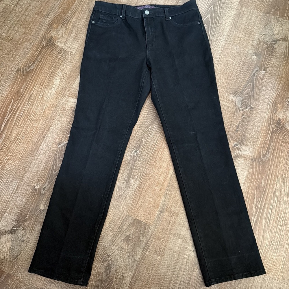 Gloria Vanderbilt Women's Classic Straight Leg Jeans - Black - Size 10 Stretch